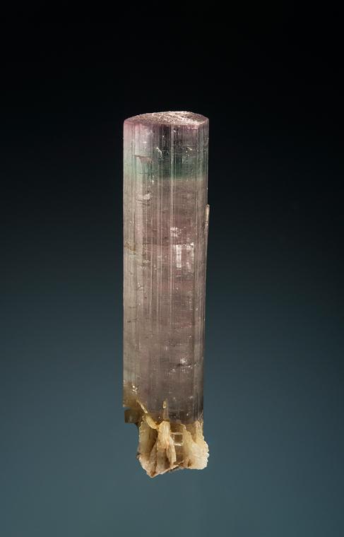 ELBAITE with ALBITE var. Cleavelandite (repaired)